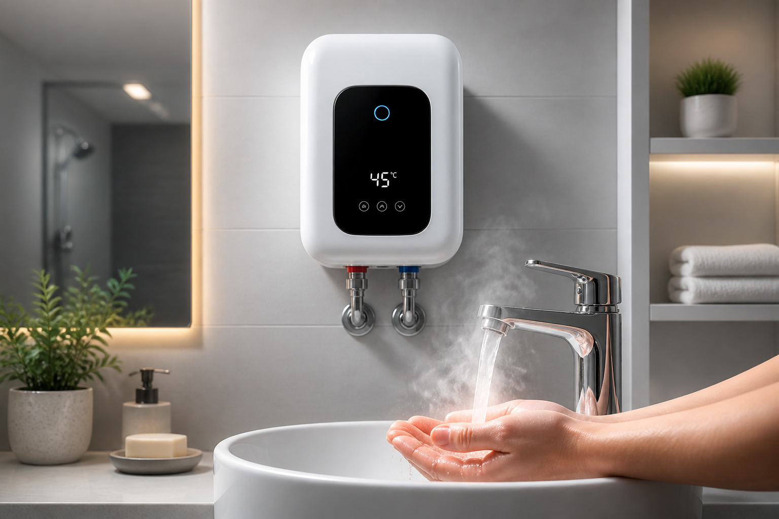 Chauffe eau electrique instantane moderne