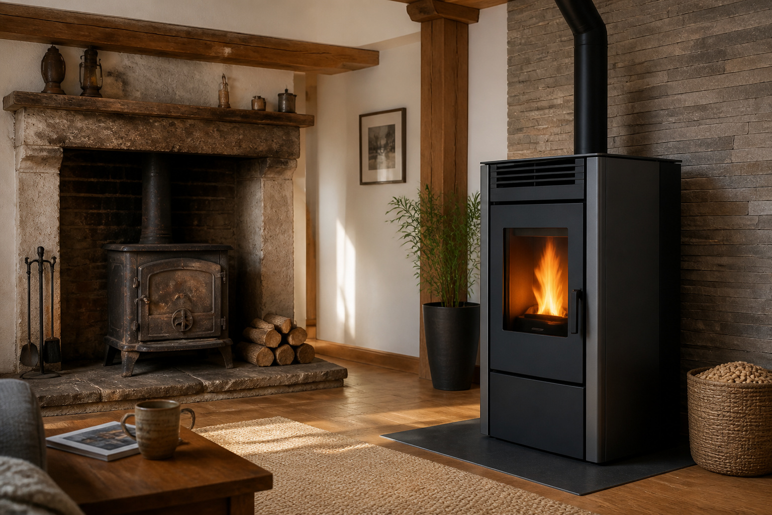 Ancien contre moderne le chauffage au bois