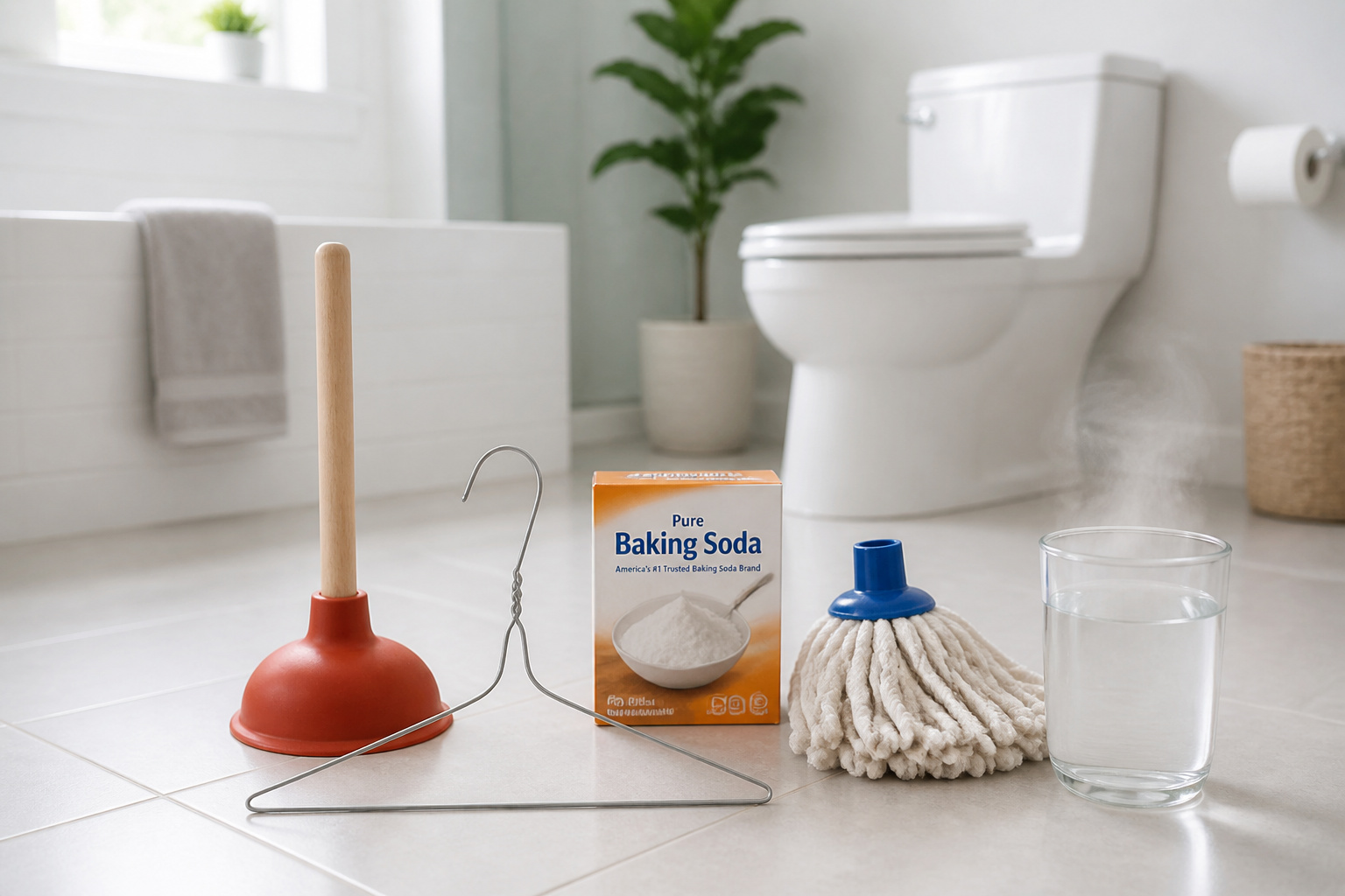 Outils pour deboucher les toilettes
