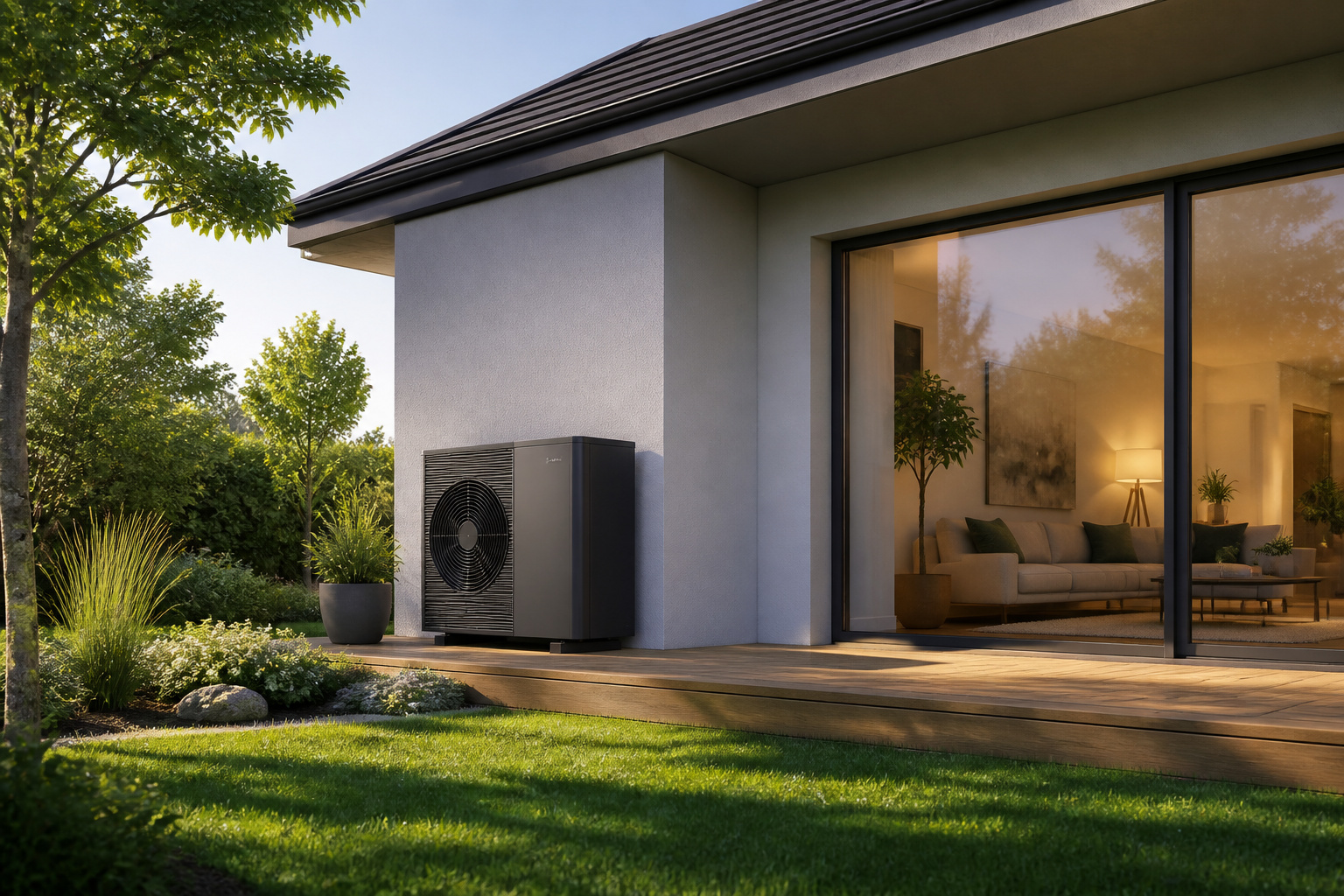 Pompe a chaleur moderne confort et ecologie