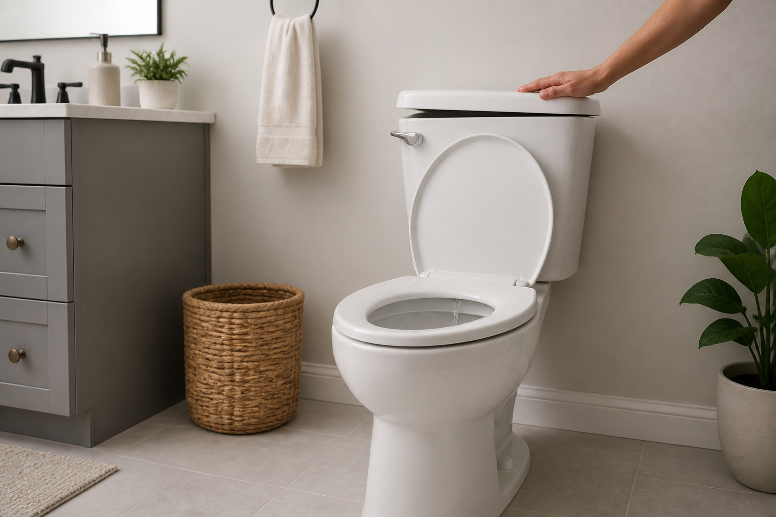 Fuite de toilette discrete